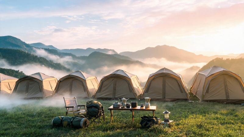 金字塔帐篷走红户外圈：三根登山杖撑起的轻量化革命